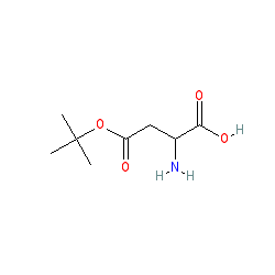 H-Asp(OtBu)-OH chemical structure (CAS 3057-74-7)