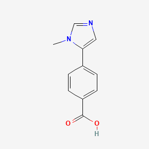 4-(1-Methyl-5-imidazolyl)benzoic Acid chemical structure (CAS 305806-38-6)