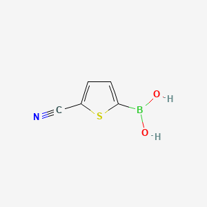 (5-Cyanothiophen-2-yl)boronic acid chemical structure (CAS 305832-67-1)