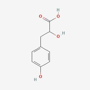 2-Hydroxy-3-(4-hydroxyphenyl)propanoic acid chemical structure (CAS 306-23-0)