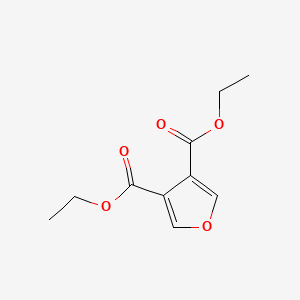 Diethyl furan-3,4-dicarboxylate chemical structure (CAS 30614-77-8)