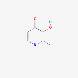 3-Hydroxy-1,2-dimethylpyridin-4(1H)-one chemical structure (CAS 30652-11-0)