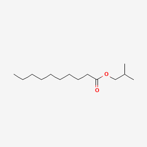 Isobutyl decanoate chemical structure (CAS 30673-38-2)