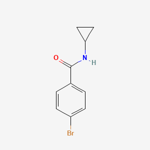 4-Bromo-N-cyclopropylbenzamide chemical structure (CAS 306745-64-2)