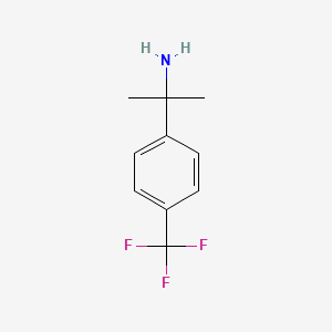 2-(4-(Trifluoromethyl)phenyl)propan-2-amine chemical structure (CAS 306761-54-6)