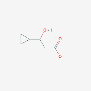 Methyl 3-cyclopropyl-3-hydroxypropanoate chemical structure (CAS 306773-94-4)
