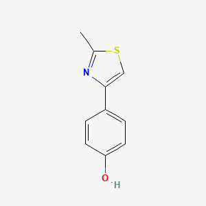 4-(2-Methyl-4-thiazolyl)phenol [for Biochemical Research] chemical structure (CAS 30686-73-8)