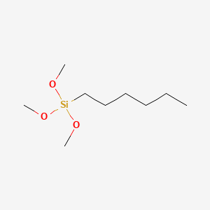 Hexyltrimethoxysilane chemical structure (CAS 3069-19-0)