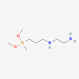 3-(2-Aminoethylamino)propyldimethoxymethylsilane chemical structure (CAS 3069-29-2)