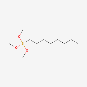 Trimethoxy(octyl)silane chemical structure (CAS 3069-40-7)