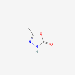 5-Methyl-1,3,4-oxadiazol-2(3H)-one chemical structure (CAS 3069-67-8)