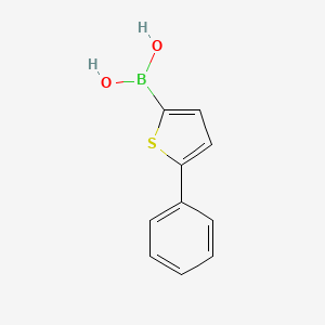 (5-Phenylthiophen-2-yl)boronic acid chemical structure (CAS 306934-95-2)