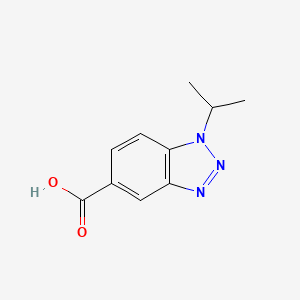 1-Isopropyl-1H-benzo[d][1,2,3]triazole-5-carboxylic acid chemical structure (CAS 306935-41-1)
