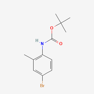 tert-Butyl (4-bromo-2-methylphenyl)carbamate chemical structure (CAS 306937-14-4)