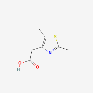 2-(2,5-Dimethylthiazol-4-yl)acetic acid chemical structure (CAS 306937-38-2)
