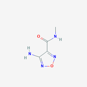 4-Amino-N-methyl-1,2,5-oxadiazole-3-carboxamide chemical structure (CAS 30720-84-4)
