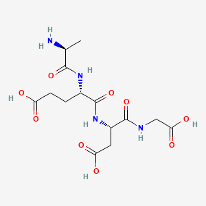 (S)-4-((S)-2-Aminopropanamido)-5-(((S)-3-carboxy-1-((carboxymethyl)amino)-1-oxopropan-2-yl)amino)-5-oxopentanoic acid chemical structure (CAS 307297-39-8)