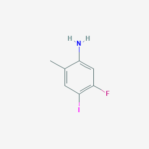 5-Fluoro-4-iodo-2-methylaniline chemical structure (CAS 307306-08-7)