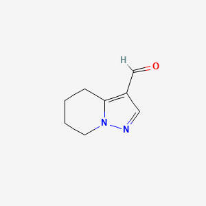 4,5,6,7-Tetrahydropyrazolo[1,5-a]pyridine-3-carbaldehyde chemical structure (CAS 307308-03-8)