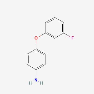 4-(3-Fluorophenoxy)aniline chemical structure (CAS 307308-62-9)