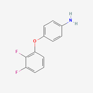 4-(2,3-Difluorophenoxy)aniline chemical structure (CAS 307308-80-1)