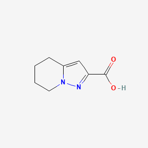 4,5,6,7-Tetrahydropyrazolo[1,5-a]pyridine-2-carboxylic acid chemical structure (CAS 307313-03-7)