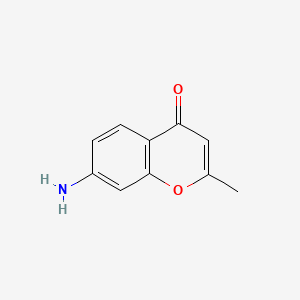 7-Amino-2-methyl-4H-chromen-4-one chemical structure (CAS 30779-70-5)