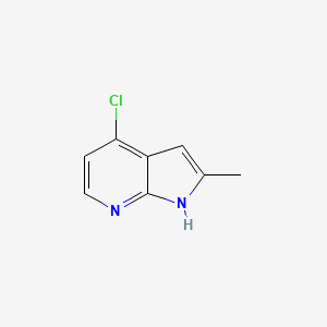 4-Chloro-2-methyl-1H-pyrrolo[2,3-b]pyridine chemical structure (CAS 307951-53-7)