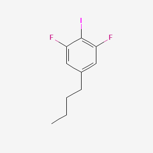 5-Butyl-1,3-difluoro-2-iodobenzene chemical structure (CAS 308117-05-7)