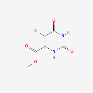 Methyl 5-bromo-2,6-dioxo-1,2,3,6-tetrahydropyrimidine-4-carboxylate chemical structure (CAS 30825-88-8)