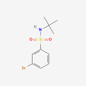 3-Bromo-N-(tert-butyl)benzenesulfonamide chemical structure (CAS 308283-47-8)