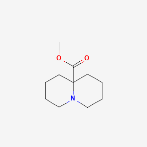 Methyl octahydro-1H-quinolizine-9a-carboxylate chemical structure (CAS 30832-17-8)