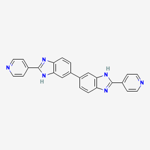 2,2'-Di(pyridin-4-yl)-1H,1'H-5,5'-bibenzo[d]imidazole chemical structure (CAS 308362-25-6)