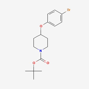 1-Boc-4-(4-Bromophenoxy)piperidine chemical structure (CAS 308386-38-1)