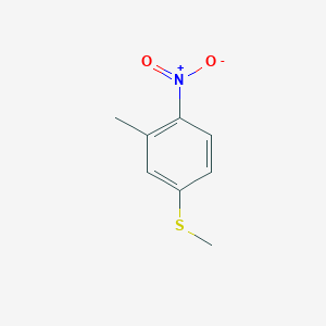 Methyl(3-methyl-4-nitrophenyl)sulfane chemical structure (CAS 308814-40-6)