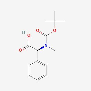 Boc-N-Me-Phg-OH chemical structure (CAS 30925-11-2)