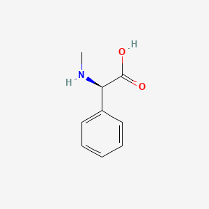 (R)-2-(Methylamino)-2-phenylacetic acid chemical structure (CAS 30925-14-5)