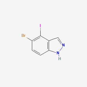 5-Bromo-4-iodo-1H-indazole chemical structure (CAS 3092880-60-6)