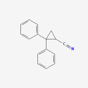 2,2-Diphenylcyclopropanecarbonitrile chemical structure (CAS 30932-41-3)
