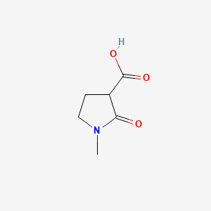 1-Methyl-2-oxopyrrolidine-3-carboxylic acid chemical structure (CAS 30932-84-4)