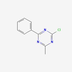 2-Chloro-4-methyl-6-phenyl-1,3,5-triazine chemical structure (CAS 30937-70-3)