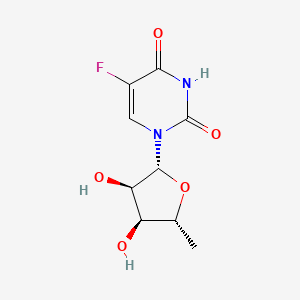 1-((2R,3R,4S,5R)-3,4-Dihydroxy-5-methyltetrahydrofuran-2-yl)-5-fluoropyrimidine-2,4(1H,3H)-dione chemical structure (CAS 3094-09-5)