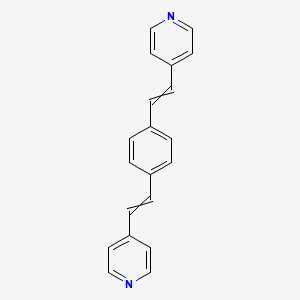 1,4-Bis(2-(pyridin-4-yl)vinyl)benzene chemical structure (CAS 3095-81-6)