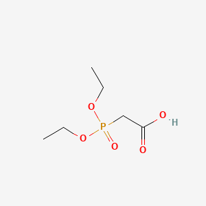 2-(Diethoxyphosphoryl)acetic acid chemical structure (CAS 3095-95-2)