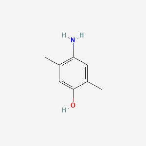 4-Amino-2,5-dimethylphenol chemical structure (CAS 3096-71-7)