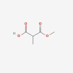 3-Methoxy-2-methyl-3-oxopropanoic acid chemical structure (CAS 3097-74-3)