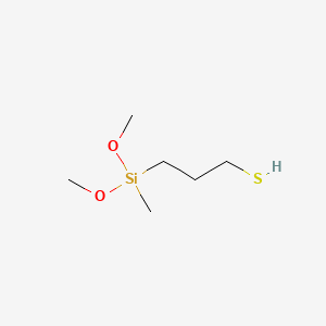 3-Mercaptopropylmethyldimethoxysilane chemical structure (CAS 31001-77-1)