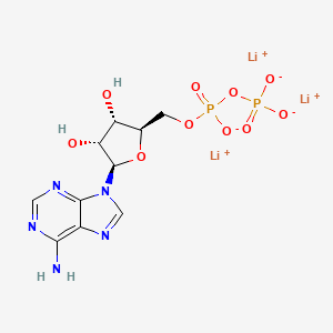Adenosine-5'-diphosphate trilithium salt chemical structure (CAS 31008-64-7)