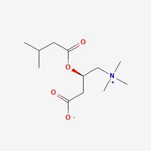 (R)-3-((3-Methylbutanoyl)oxy)-4-(trimethylammonio)butanoate chemical structure (CAS 31023-24-2)