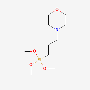 4-(3-(Trimethoxysilyl)propyl)morpholine chemical structure (CAS 31024-54-1)
